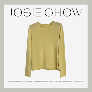 针织衫 JOSIE 女羊毛上衣RW0720183 长袖 春夏薄款 CHOW 纯色恋人
