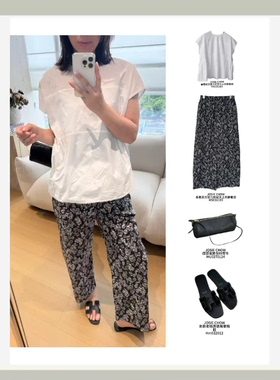JOSIE CHOW【度假风】2026春新款舒适亲肤印花九分裤CJ5220183