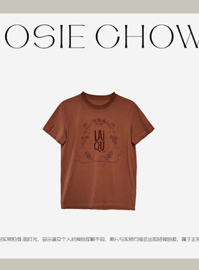 JOSIE CHOW【心心相印】夏季宽松字母T恤短袖印花上衣女LQ011183
