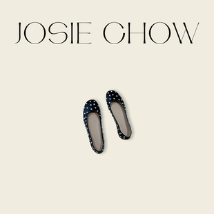 JOSIE CHOW【巨好穿】复古圆头浅口羊皮平底鞋柳丁单鞋女JC253448