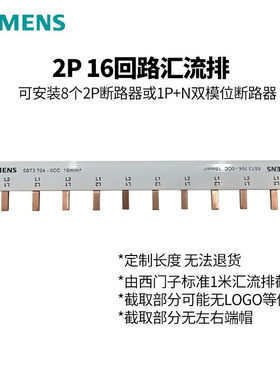 西门子2P断路器汇流排跳线排