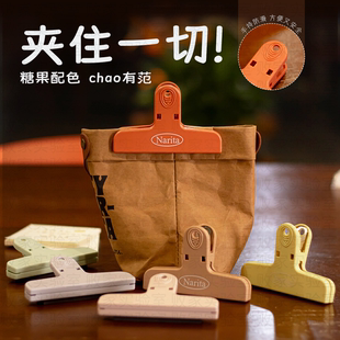 败家实验室THEBAI多彩INS风多功能磁吸亚克力夹冰箱贴便签票据夹