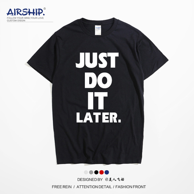 恶搞透气男女情侣纯棉圆领t恤