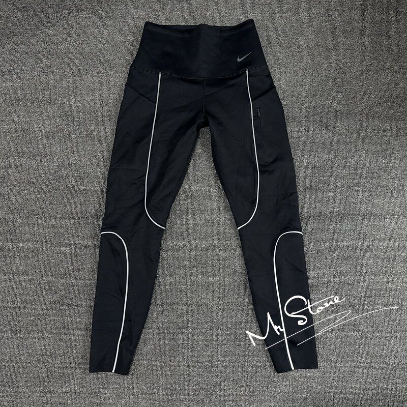 NIKE耐克 女子运动速干训练紧身跑步高度支撑长裤FZ0006-010