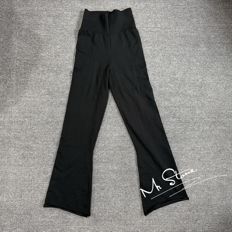 NIKE耐克 女子运动休闲针织微喇紧身长裤FN4686-010