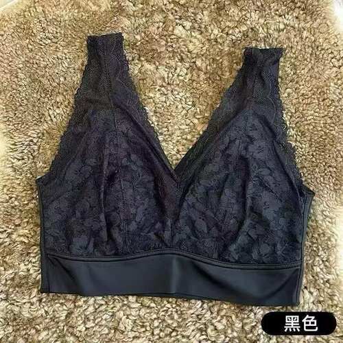 蕾丝内衣女夏薄款大胸显小胸文胸