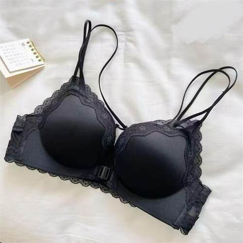 前扣交叉美背内衣女聚拢小胸吊带