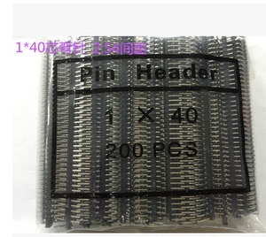 接插件 单排弯针 间距2.54MM 弯脚 1*40P 普通单排弯针(200条)