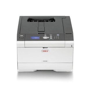 OKI A4彩色激光不干胶厚纸双面商用办公家用C532打印机