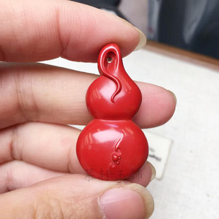 朱砂葫芦吊坠配件手工diy饰品配饰红砂福禄项链包挂车挂女毛衣链