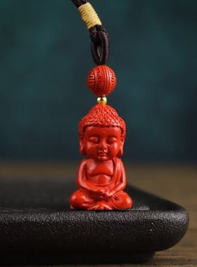 朱砂宝宝佛吊坠高含量红砂