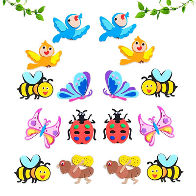 幼儿园装饰材料卡通墙贴昆虫动物