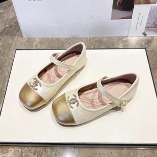 公主鞋女童2025春秋新款软底公主鞋儿童皮鞋女宝小香风单鞋配礼服