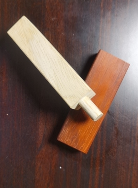 直角榫经典榫卯基础木工科普凹凸衔接榫卯结构木构件展示木工课堂