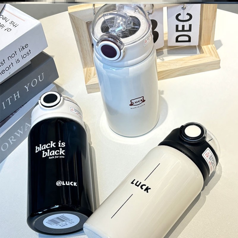 保温杯大容量家用商用成人饮水宿舍保温壶上班上学专用吸管办公室