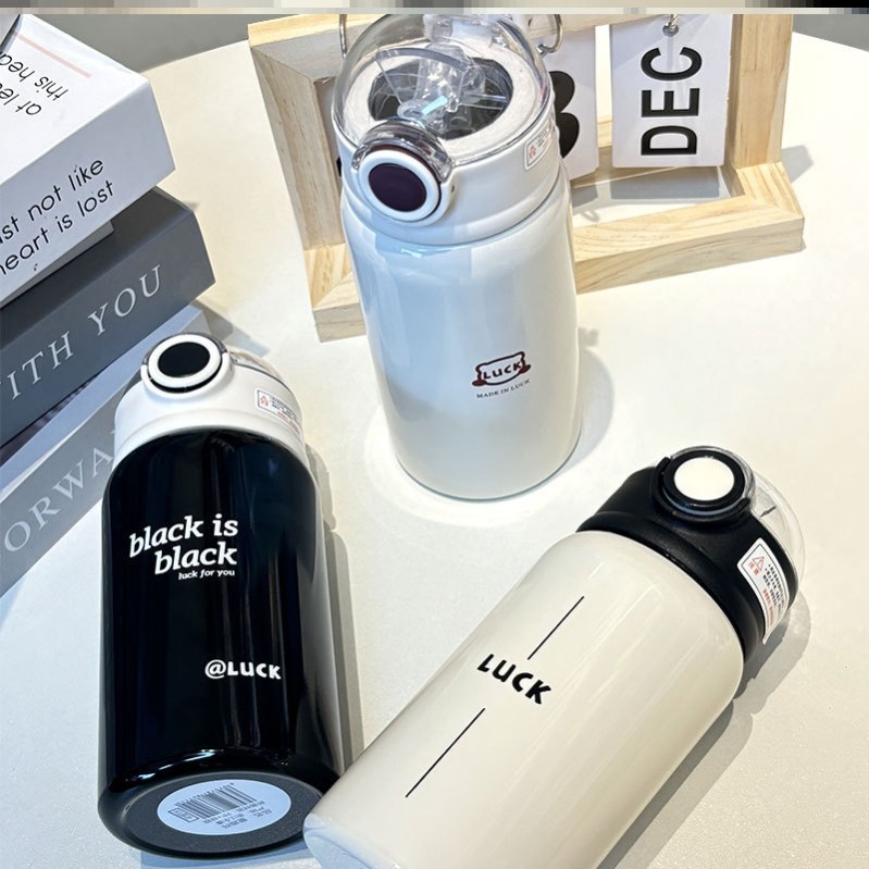 保温杯小男孩女孩水杯户外外出携带高颜值大容量情侣咖啡杯内胆