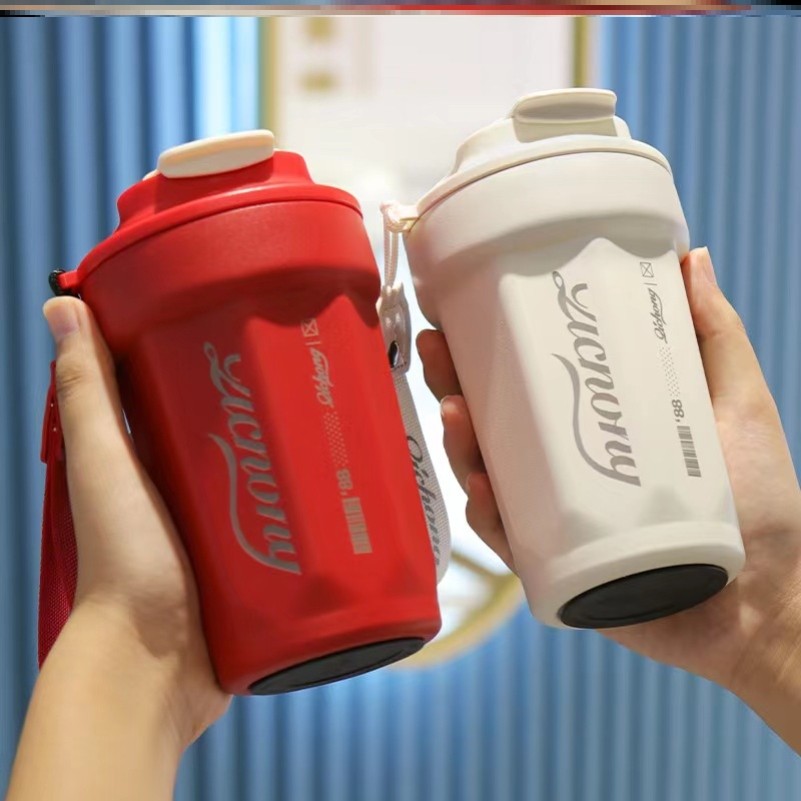 保温杯大容量家用商用成人饮水宿舍保温壶上班上学专用吸管办公室