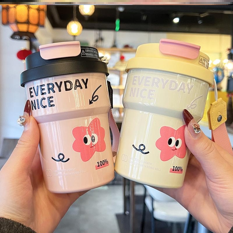 保温杯咖啡杯外出携带红色十大名牌运动暖水热水水杯宿舍家用商用