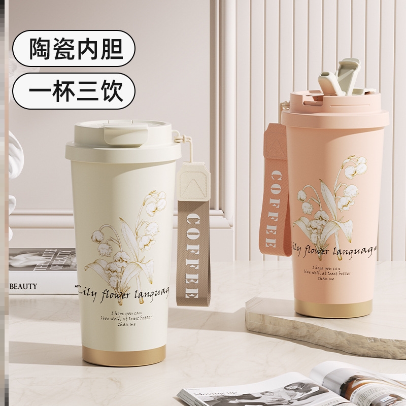 保温杯大号小号吸管巨好看的热销榜小巧便携老式经典迷你大容量