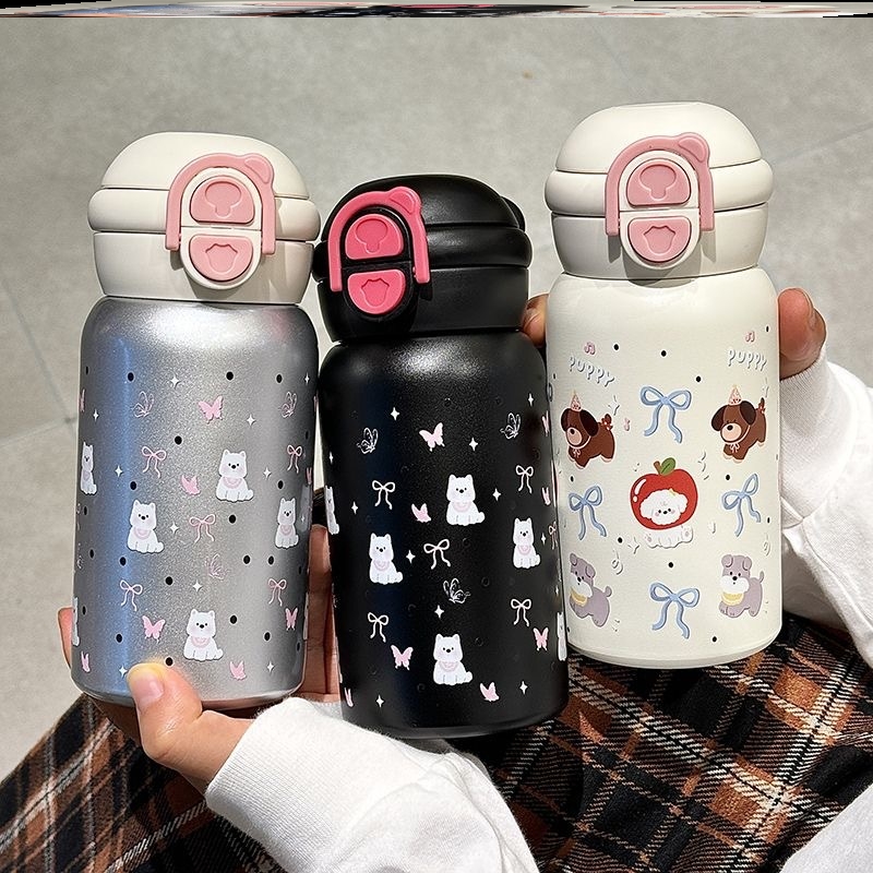保温杯女生男生巨好看的不锈钢咖啡杯学生小男孩女孩运动口袋情侣