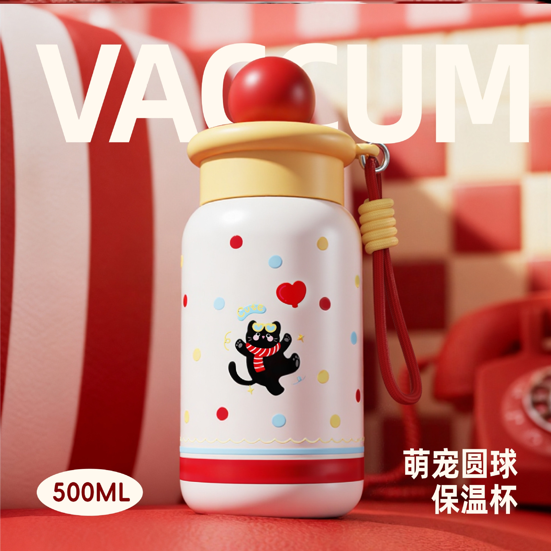 保温杯咖啡杯外出携带红色十大名牌运动暖水热水水杯宿舍家用商用