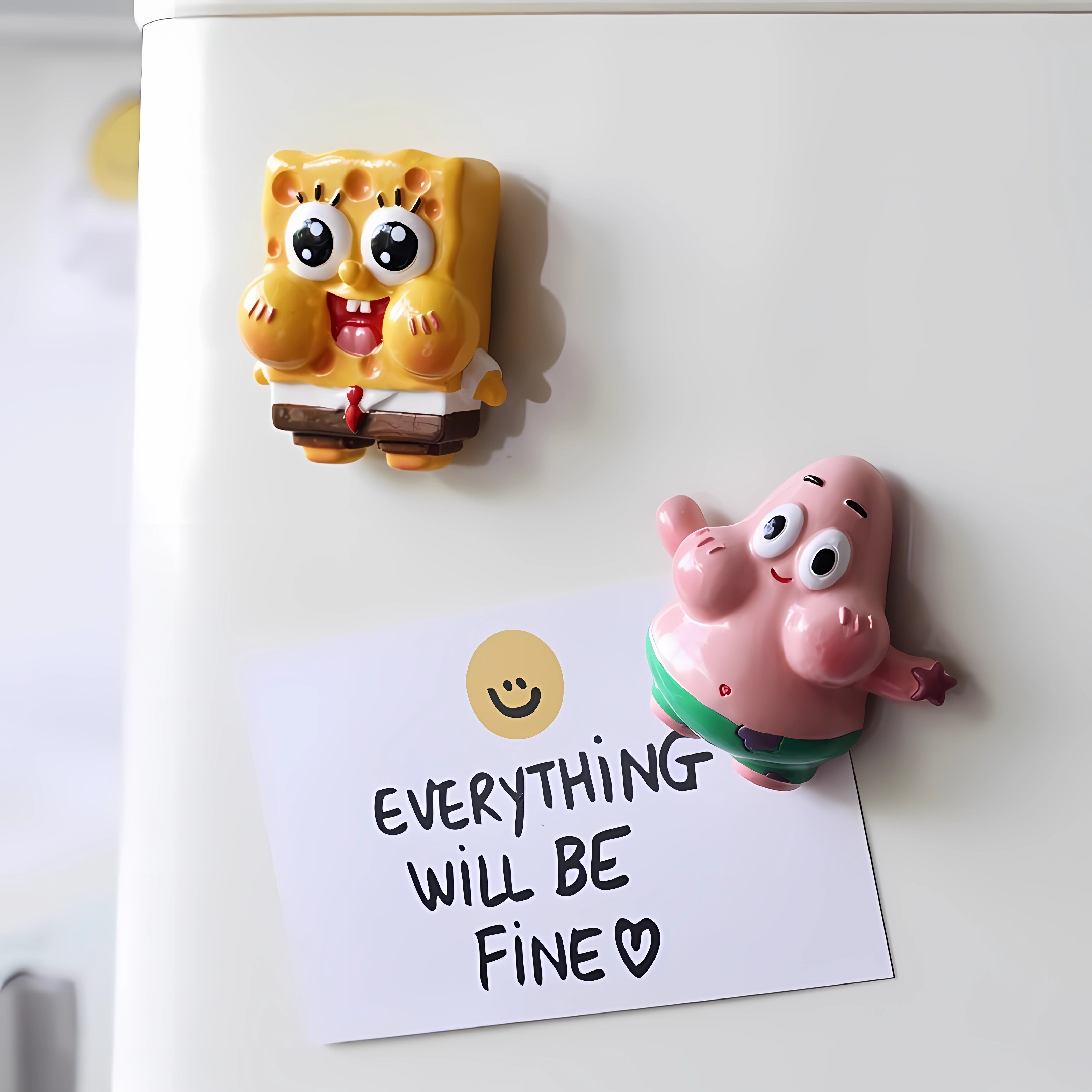 卡通冰箱贴磁贴小摆件3D立体个性创意可爱派大星海绵宝宝磁吸装饰