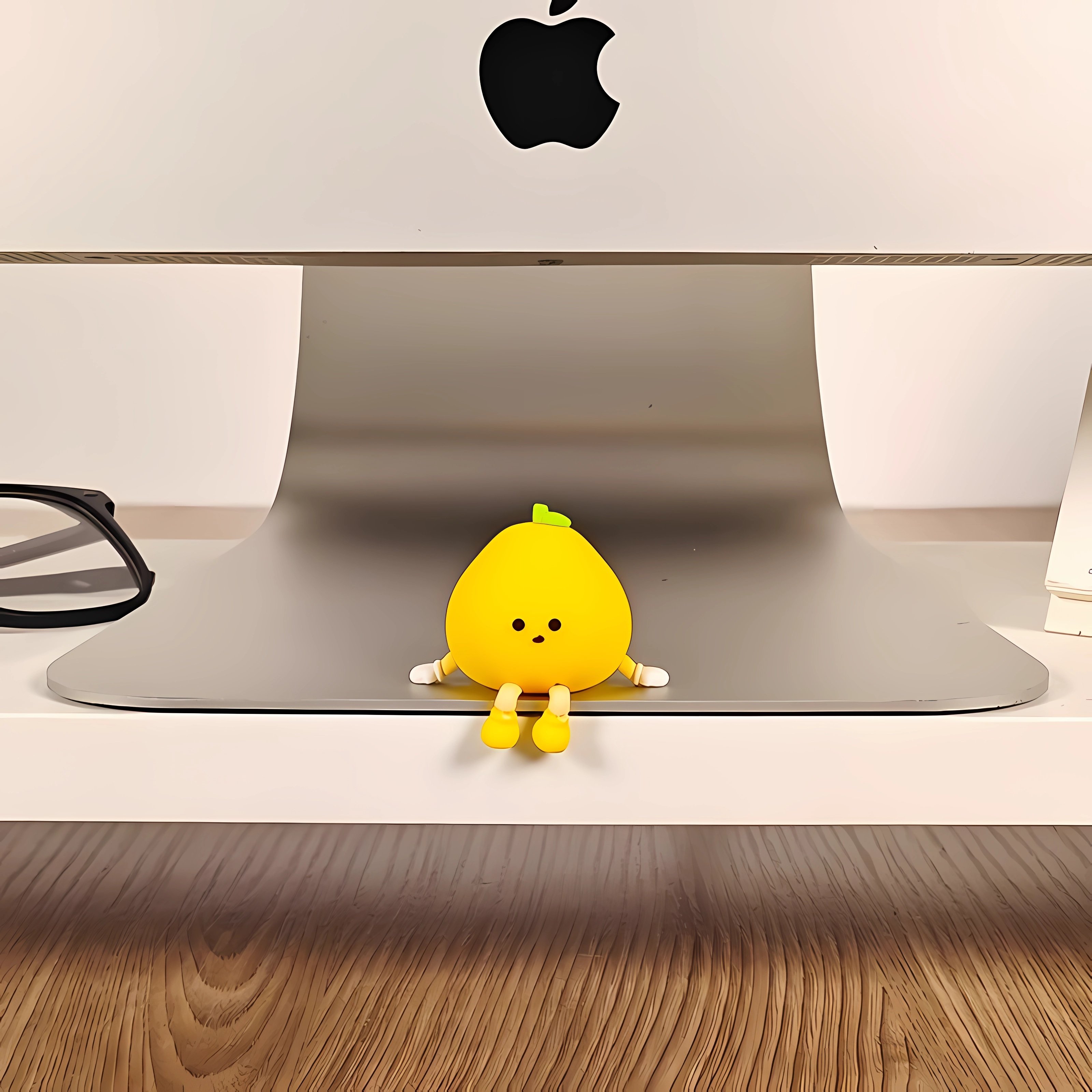 稳定情绪神器桌面装饰边缘吊脚小娃娃玩偶电脑屏幕摆件办公显示器