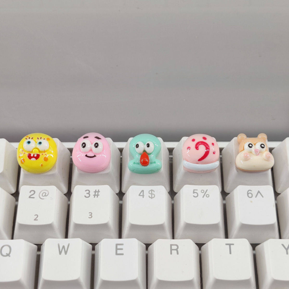 高颜值键盘贴海绵宝宝按键diy章鱼哥派大星个性美甲打字辅助器