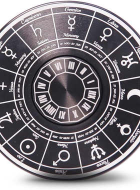 指尖陀螺太极八卦减压旋转玩具手动周易64卦金属陀螺中国风罗盘