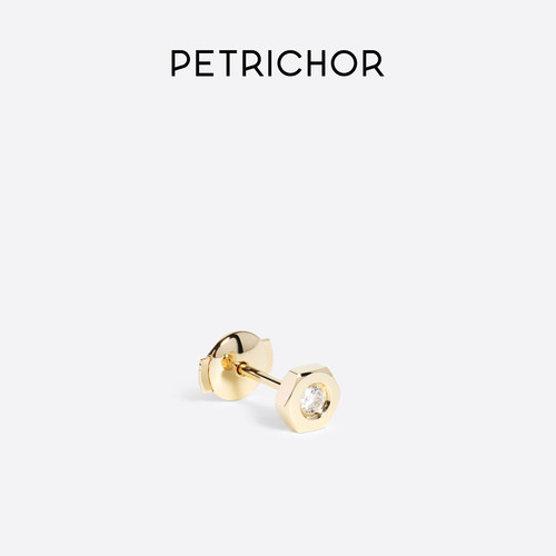 PETRICHOR®18K金钻石耳钉