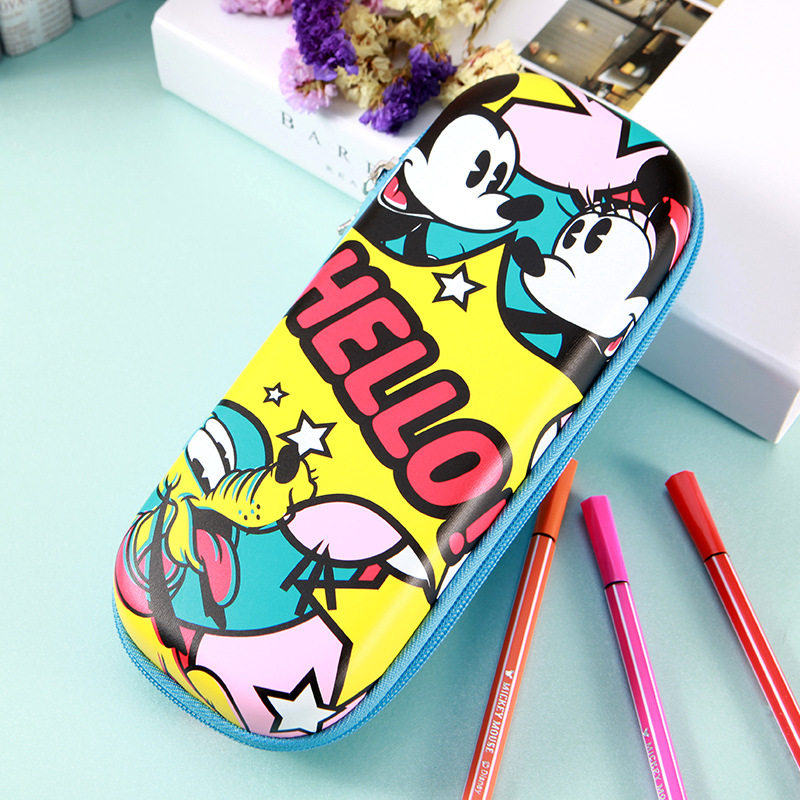 联众卡通迪士尼笔袋 小公主米奇可爱多层 多功能大容量铅笔文具盒