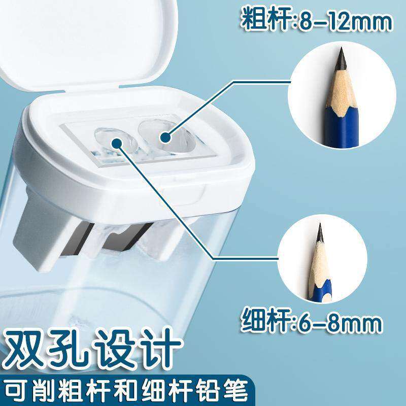 得力特粗铅笔卷笔刀6mm-12mm可削图片