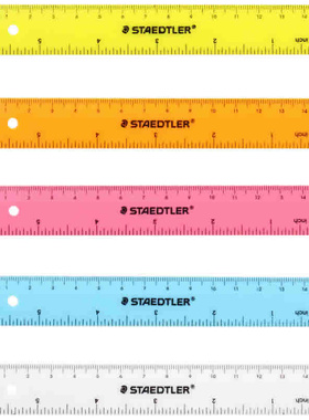 STAEDTLER施德楼中小学生15cm直尺绘图寸英尺6inch双刻度尺子 562