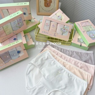 冰雪朵朵儿童内裤莫代尔少女内裤全棉女童三角裤a类大童生理裤