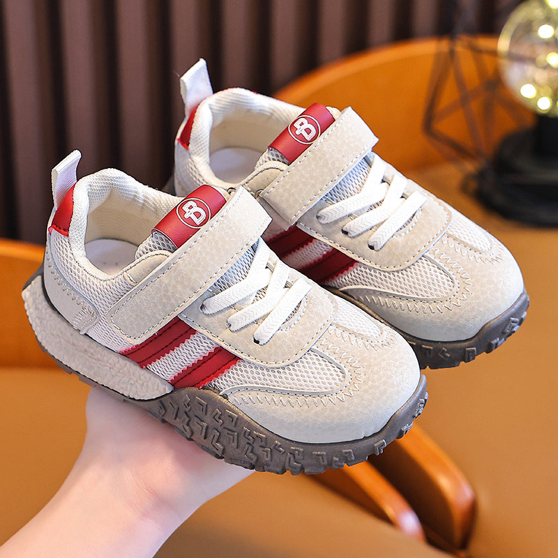 儿童德训鞋网面透气2026春季新款男童板鞋防滑耐磨女童运动鞋学生