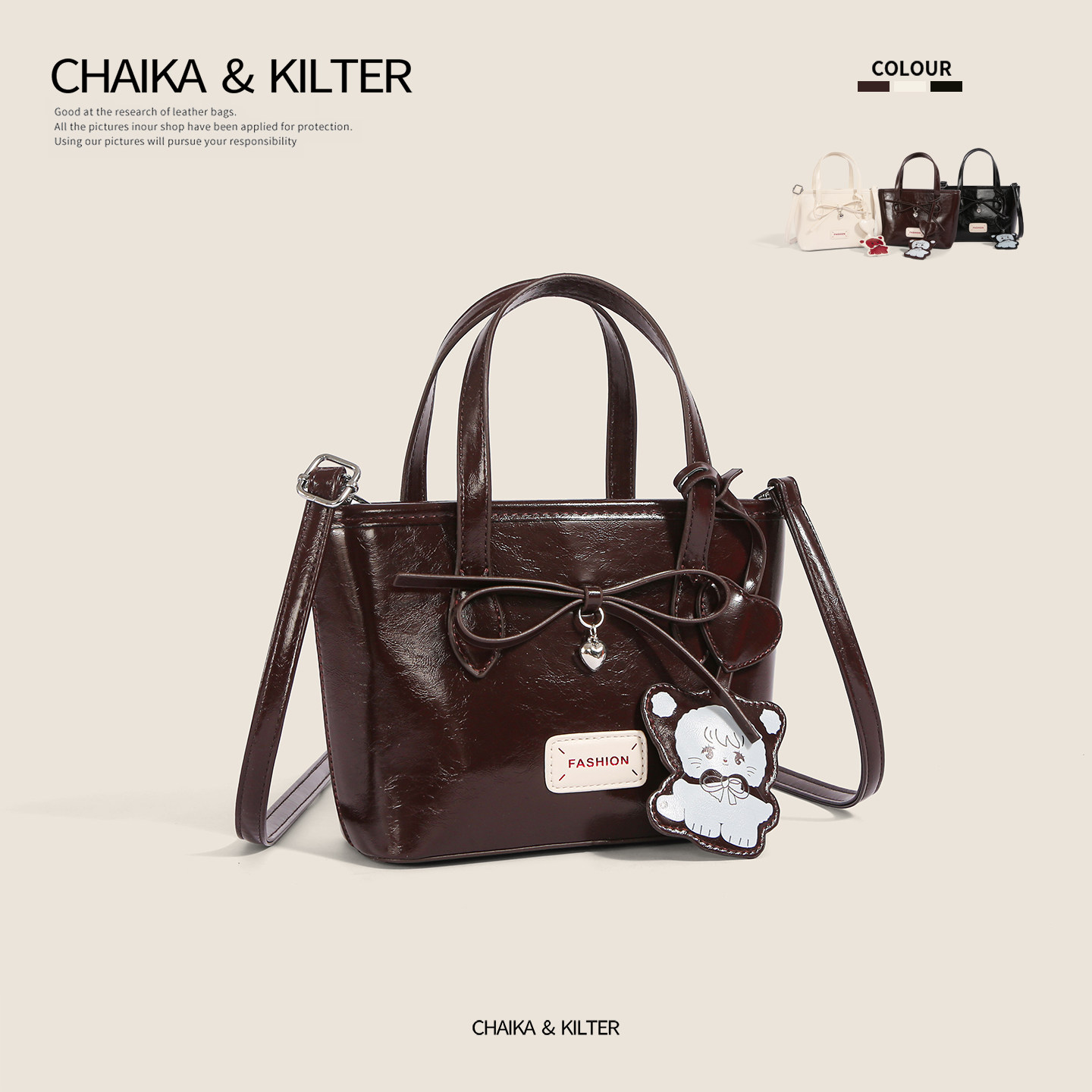 CHAIKAKILTER小众设计复古手拎通勤包包女2025冬季新款斜挎小方包,箱包皮具/热销女包/男包,水桶包,淘宝优惠券,粉丝福利购,淘宝优惠卷