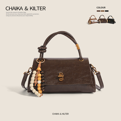 高级感时尚百搭美拉德斜挎小方包