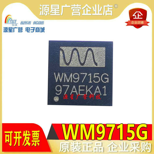 全新原装 WM9715G WM9715GEFL QFN48 带触摸板控制器编解码器芯片