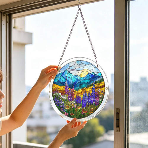 PT-TYU001-014 跨境阳光捕手亚克力拼图挂件 SUNCATCHER 窗户挂牌