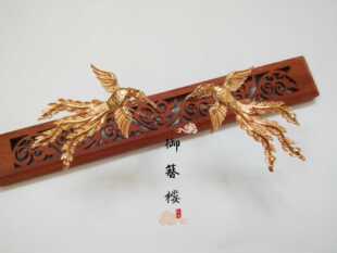 汉服头面荻髻明制配饰小凤凰发钗压鬓点缀百搭配饰