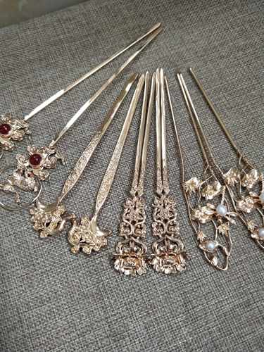 汉服唐风供养人玉兔发簪