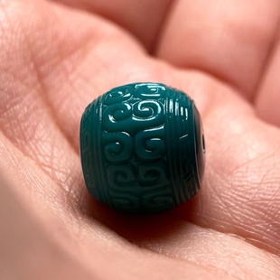 雪巴琉璃回纹珠松石回纹珠玉化回纹珠桶珠祥云珠散珠珠老型珠