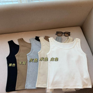 40支弹力螺纹棉弹罗纹吊带内搭打底背心 小禾 桃子家 木巨396