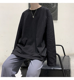 秋纯棉长T恤长袖打底衫宽松男女破洞卫衣套头XZ-221-1-T120，男装T恤，星座221-1