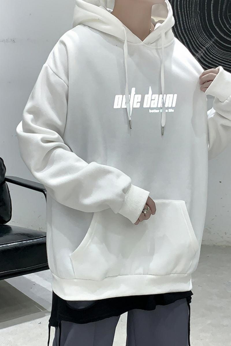 2021春新款反光印花情侣宽松连帽卫衣xz-221-1-W300,男装卫衣,星座221-1
