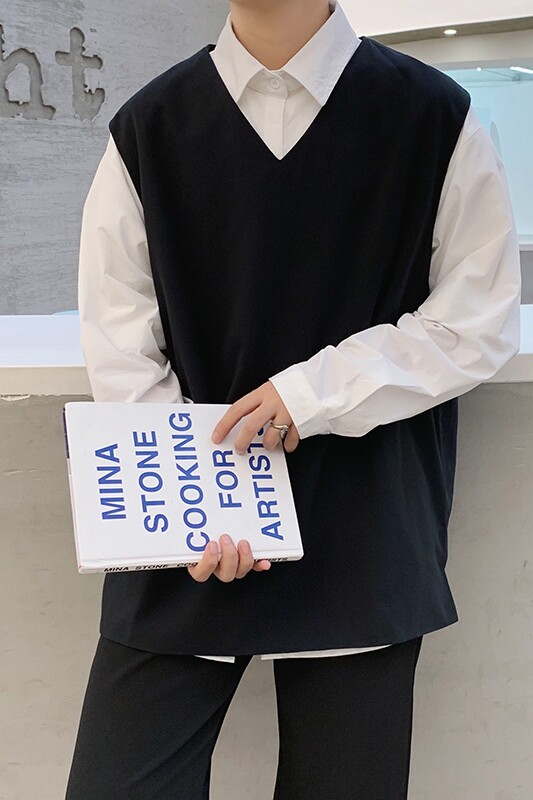 2021春秋新款纯色西装马夹潮流宽松无袖背心潮XZ-221-1-MJ01,男装夹克,星座221-1