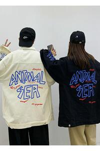 2021春款情侣男女水洗牛仔夹克外套印花牛仔衣XZ-221-1-J图片