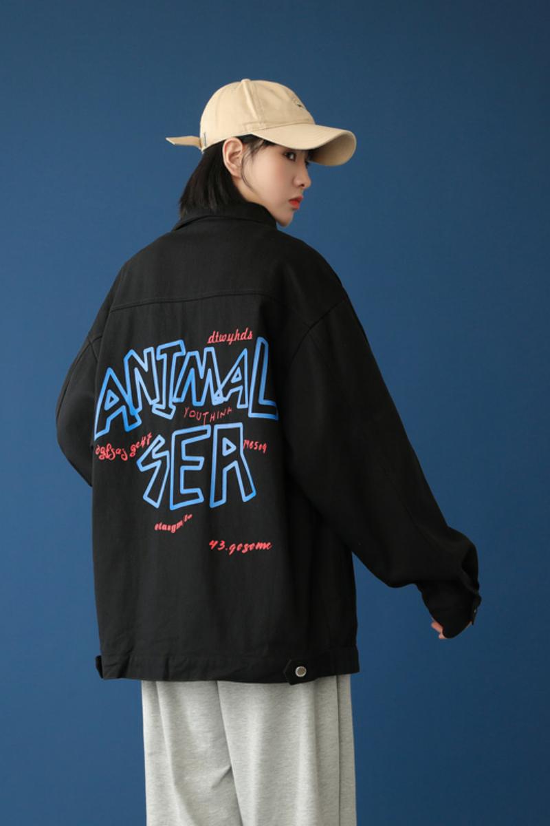 2021春新款情侣外穿印花ins盐系夹克外套XZ-221-1-J,男装夹克,星座221-1