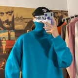秋冬季主推纯色毛衣针织衫高领套头宽松XZ-221-1-MY09，男装针织衫/毛衣，星座221-1
