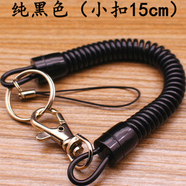 特价弹簧绳钥匙扣老人小孩手机防盗防丢拉伸钥匙链弹力足创意礼品